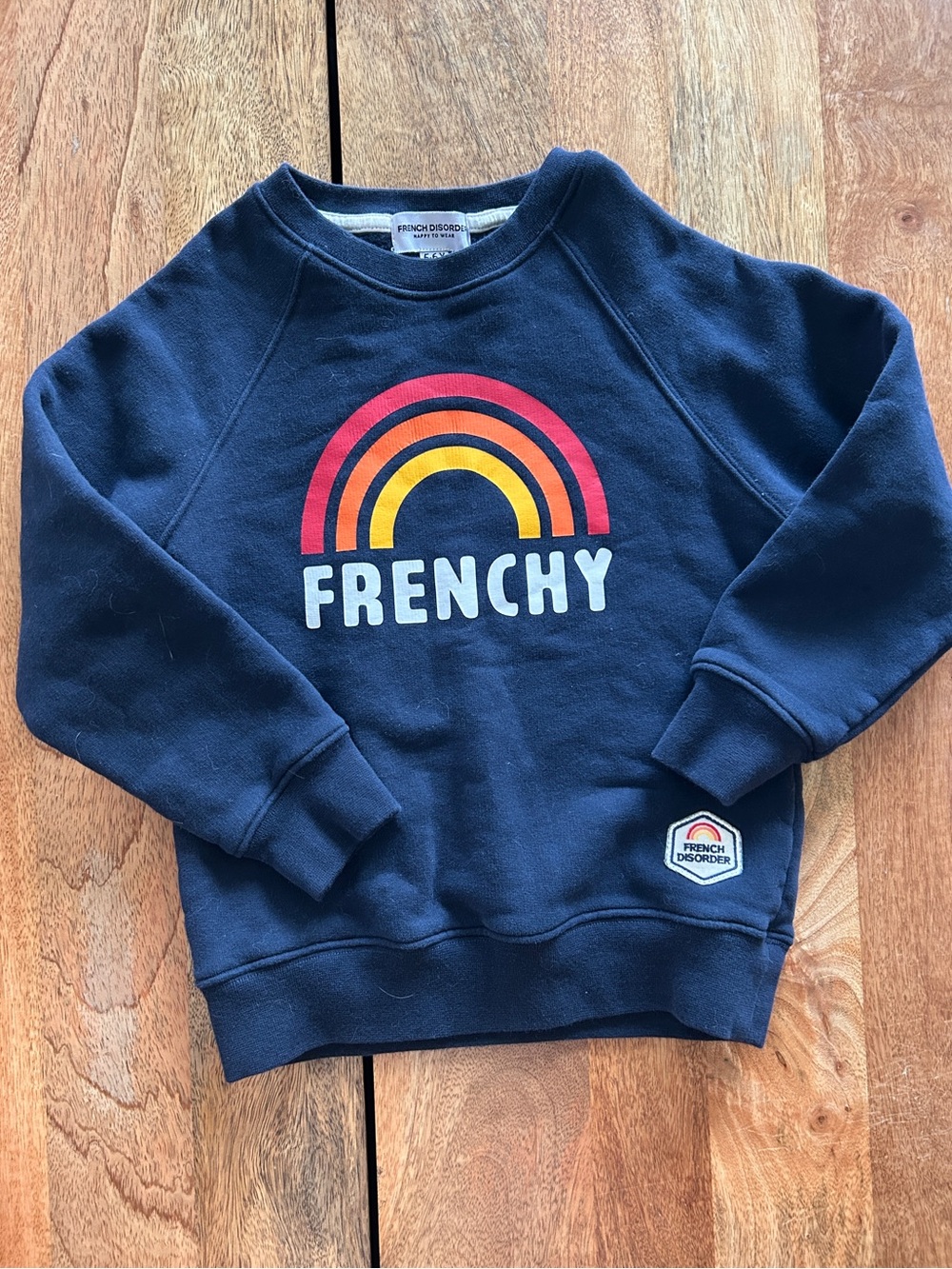 French Disorder kids rainbow crewneck